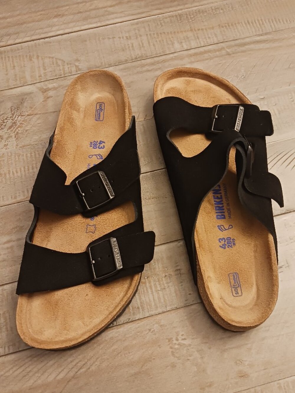 Birkenstock sandals Arizona Soft Footbed size 43 / US size 10